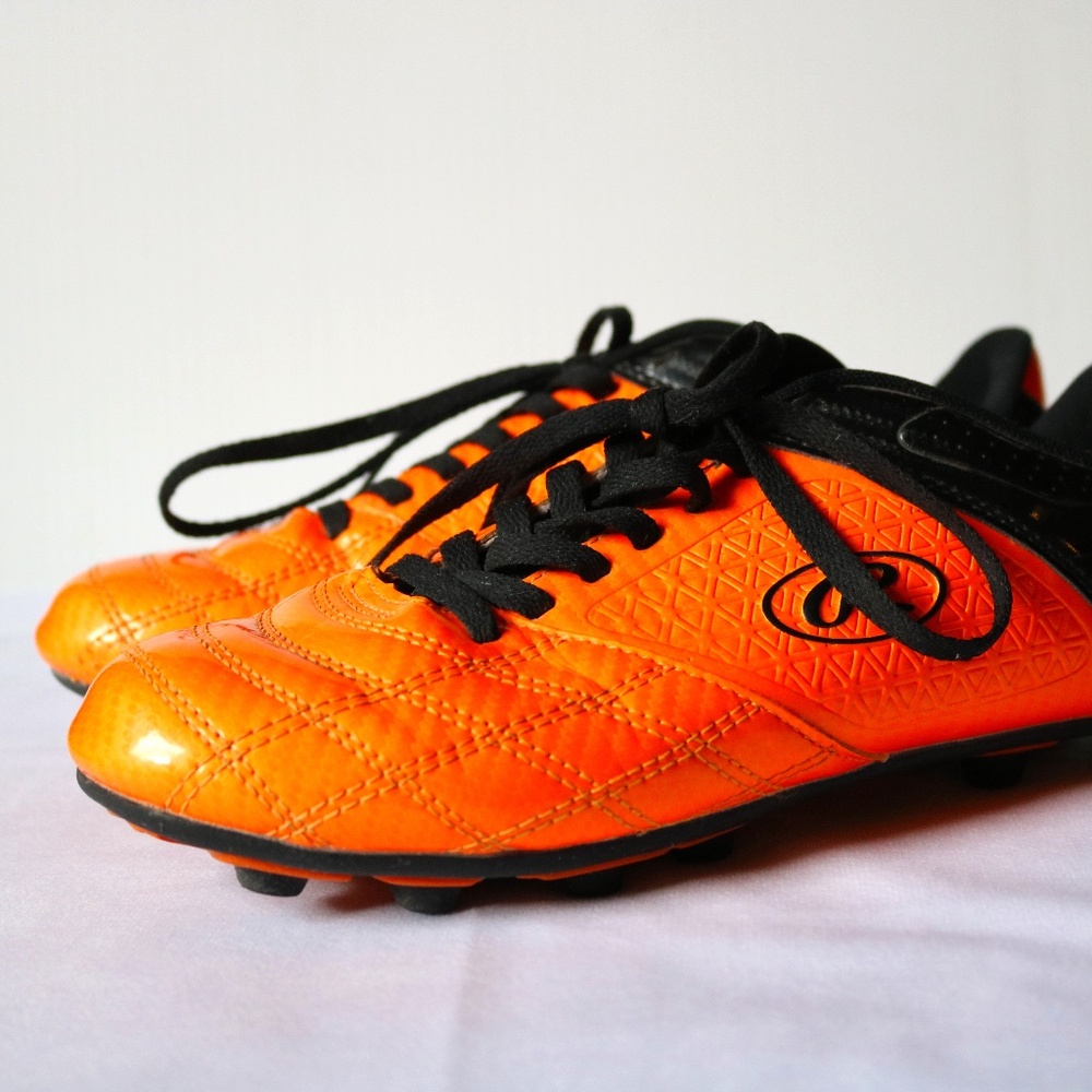 Rawlings Cleats Men's Size 7 Lace Up, Orange and Black
